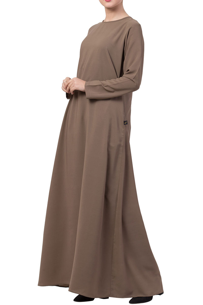 A Line Abaya With Side Pockets