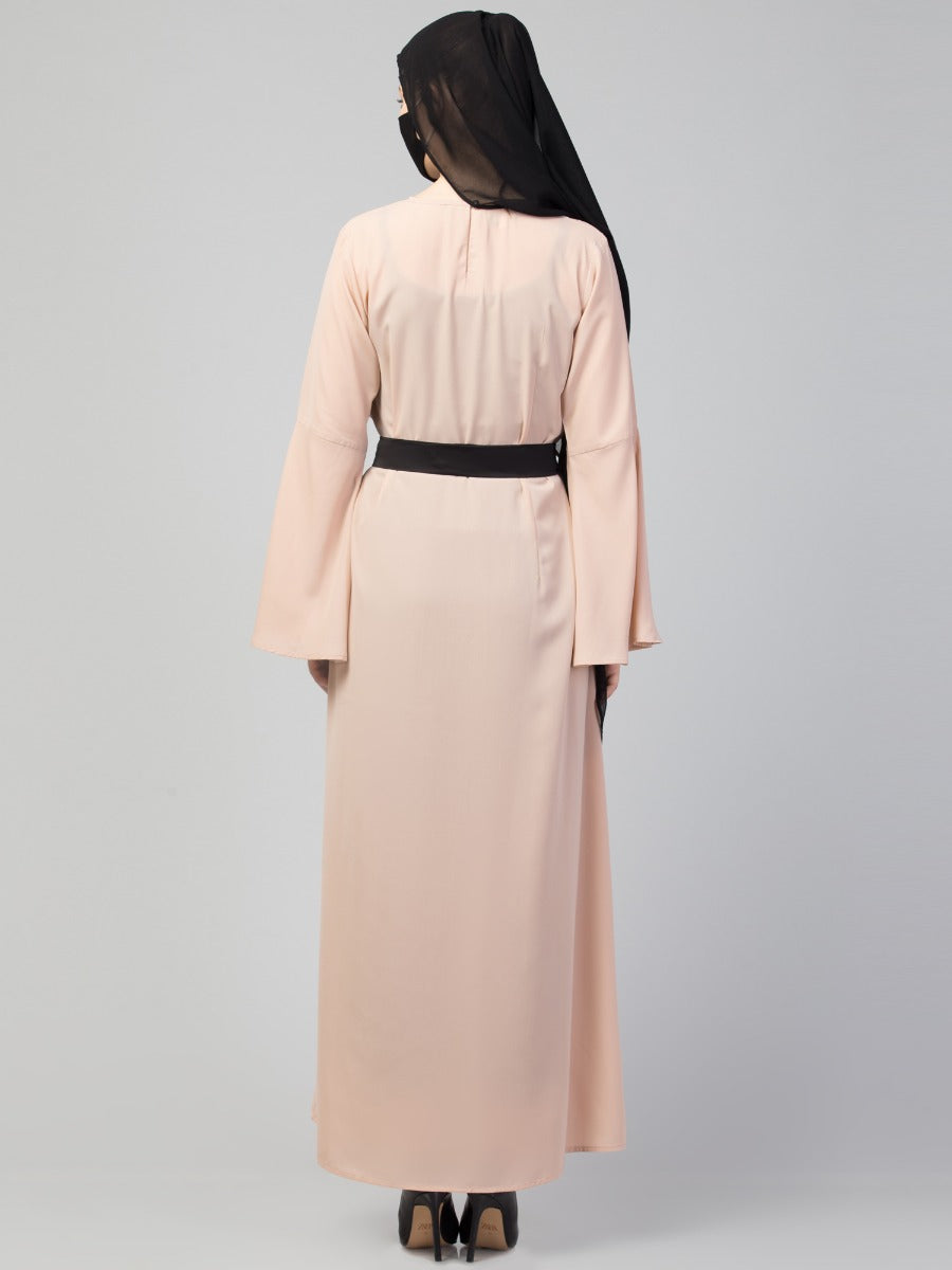 Designer Abaya With Pleats & Belt