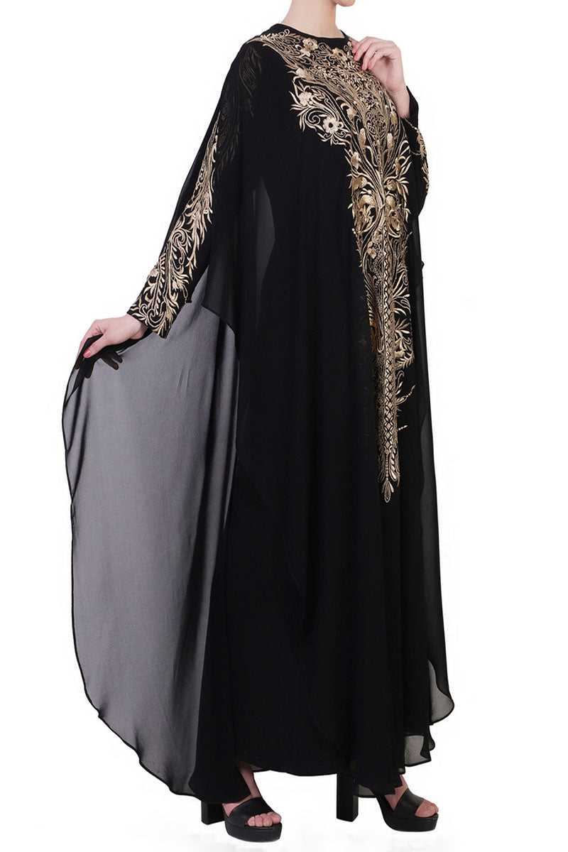 Mushkiya-Occasion Wear Dress In Abaya Fit-Not An Abaya.