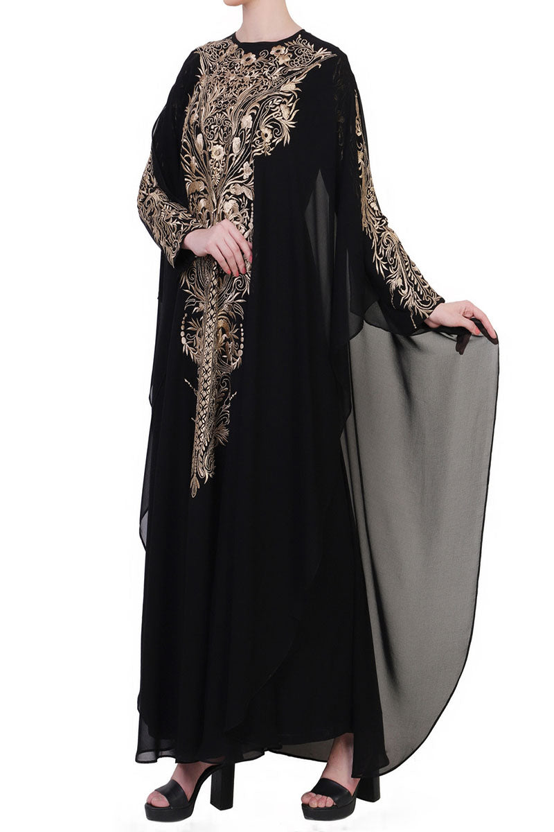 Mushkiya-Occasion Wear Dress In Abaya Fit-Not An Abaya.
