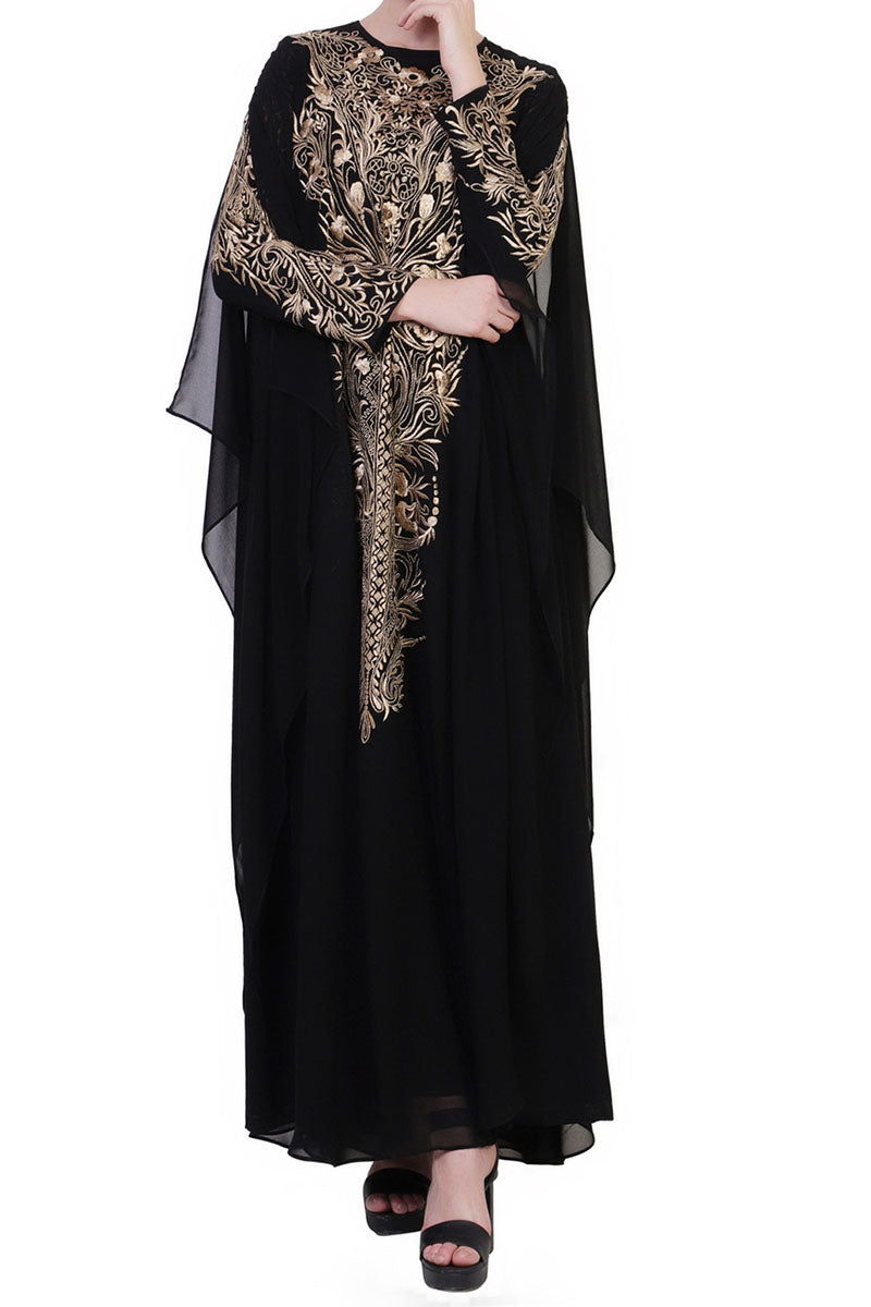 Mushkiya-Occasion Wear Dress In Abaya Fit-Not An Abaya.