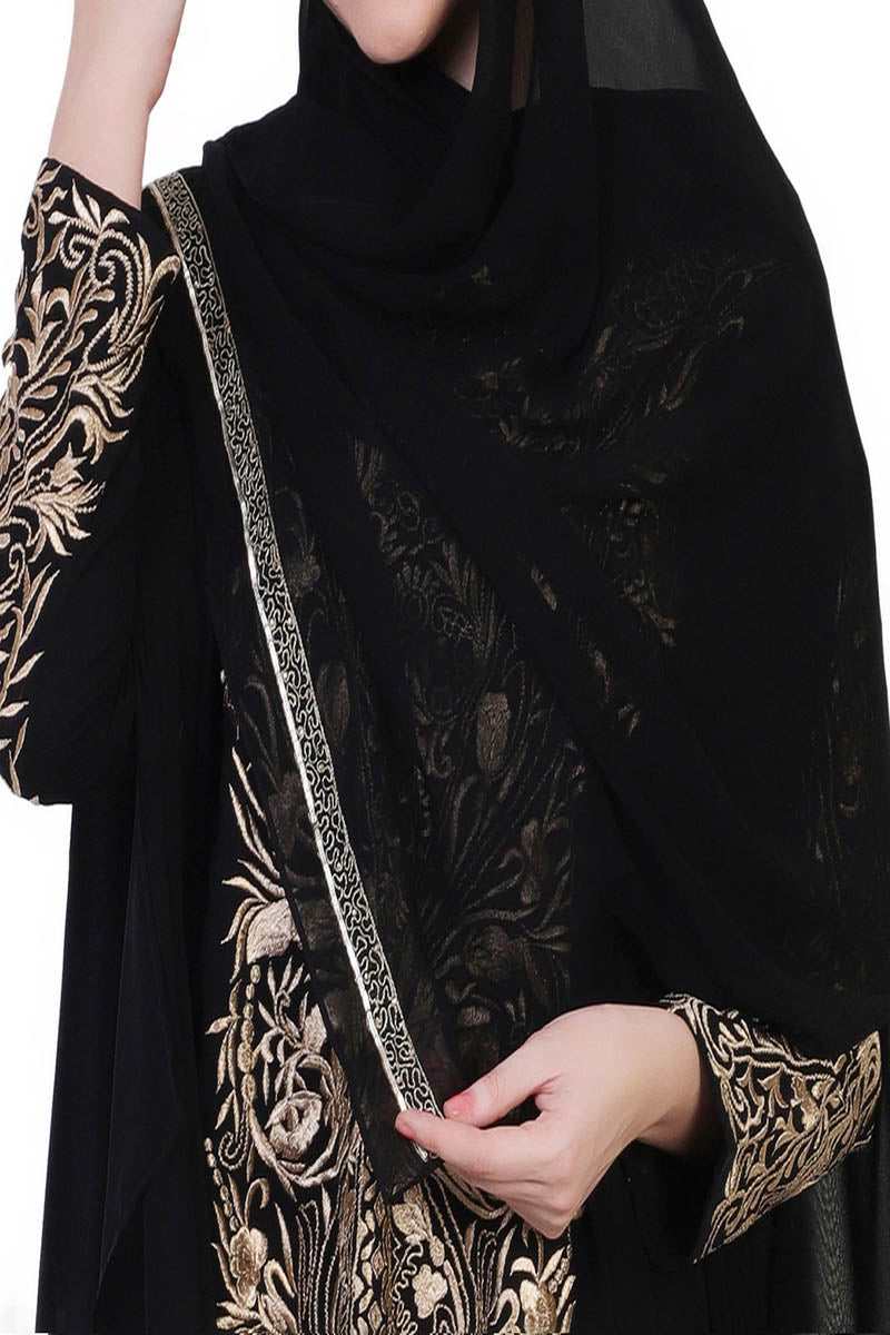 Mushkiya-Occasion Wear Dress In Abaya Fit-Not An Abaya.