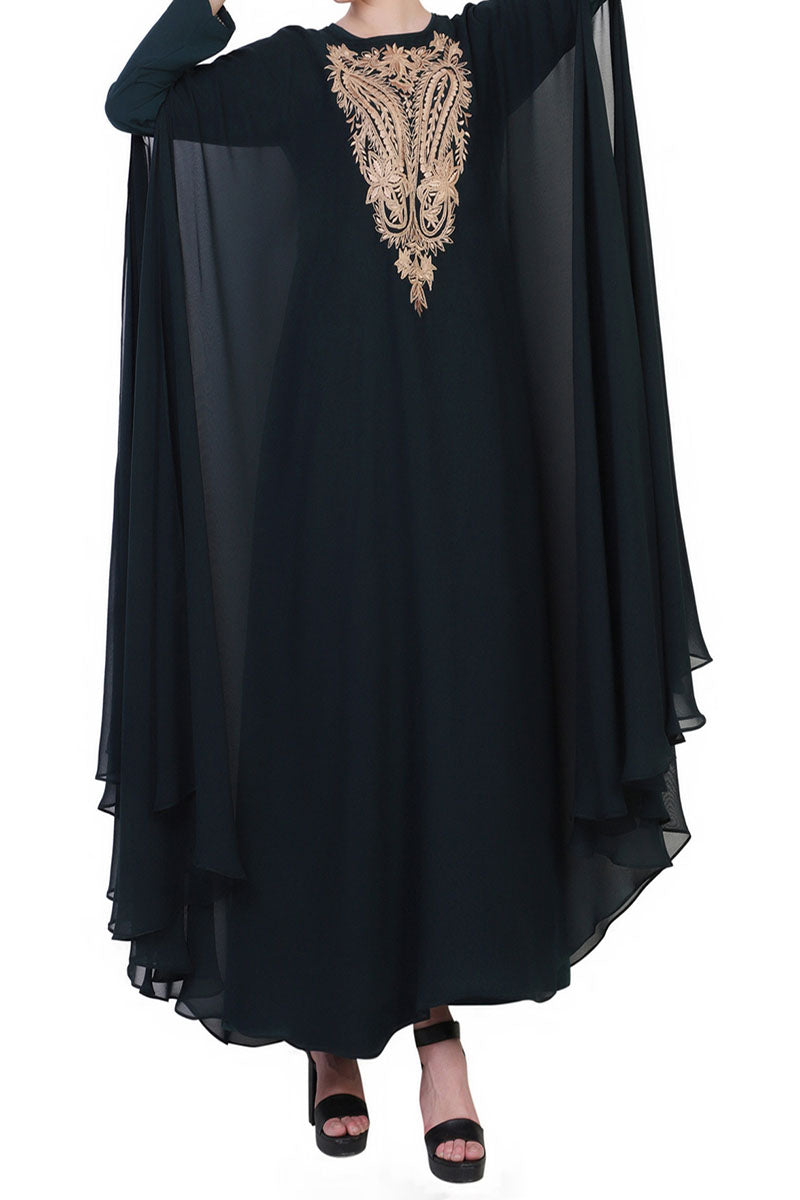 Mushkiya-Designer Dress In Abaya Fit-Not An Abaya.