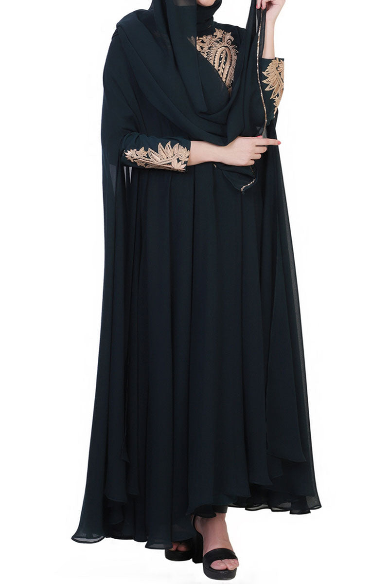Mushkiya-Designer Dress In Abaya Fit-Not An Abaya.
