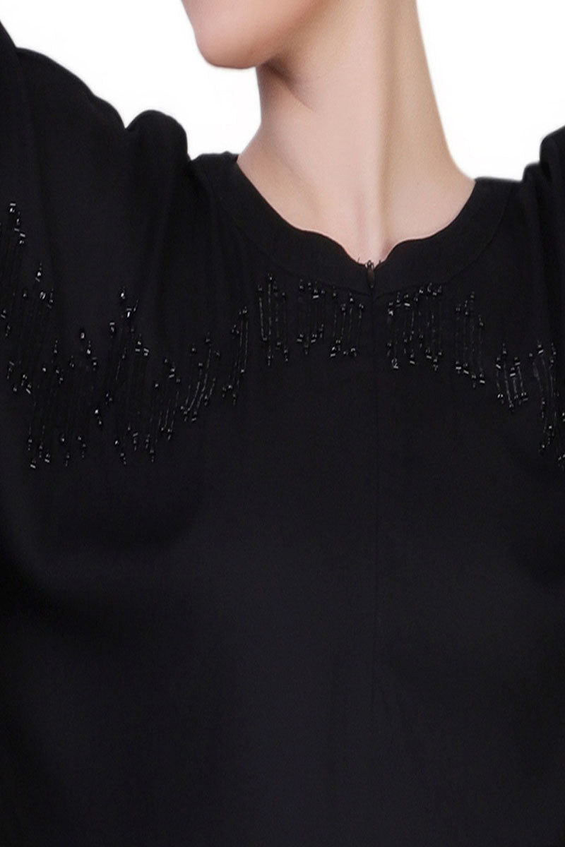 Mushkiya-Kaftan With Hand Work Embellishments-Not An Abaya