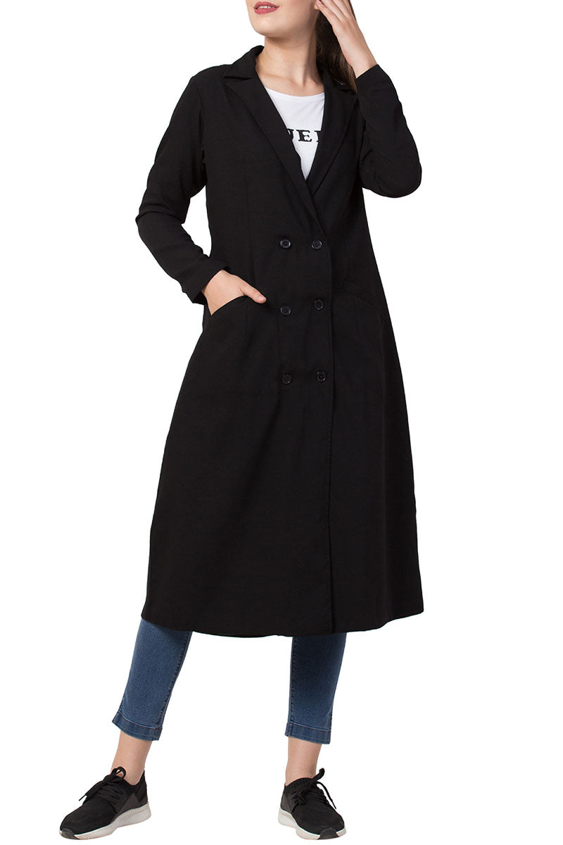 Winter Coat In Polyester Fabric With Lining