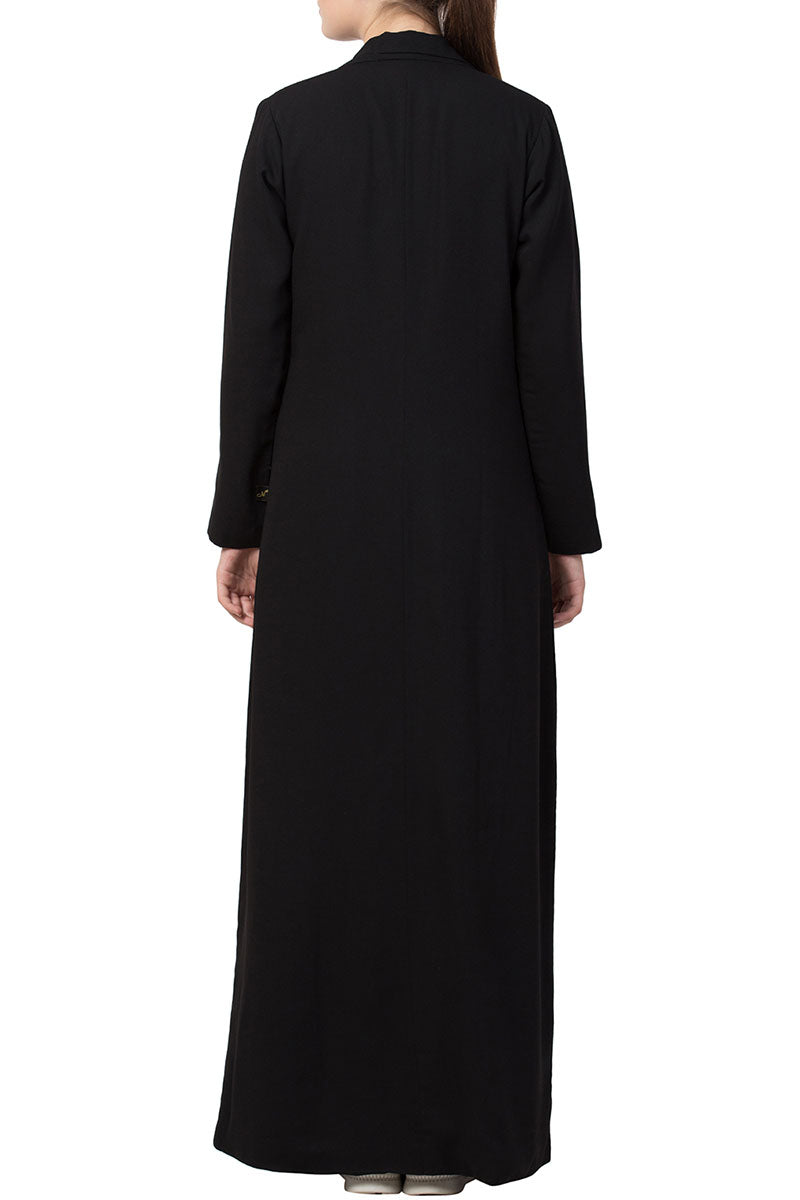 Long Abaya Coat In Firdaus Fabric With Lining