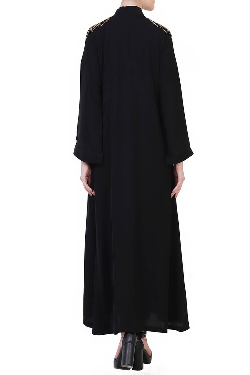 Mushkiya-Open Dress With Hand Embellishments-Not An Abaya.
