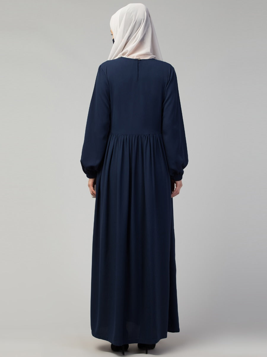 Closed Abaya With Gota Patti Work