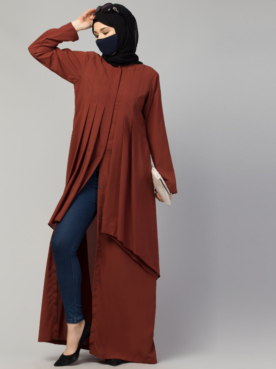 Fornt Open Abaya With Extra Layer