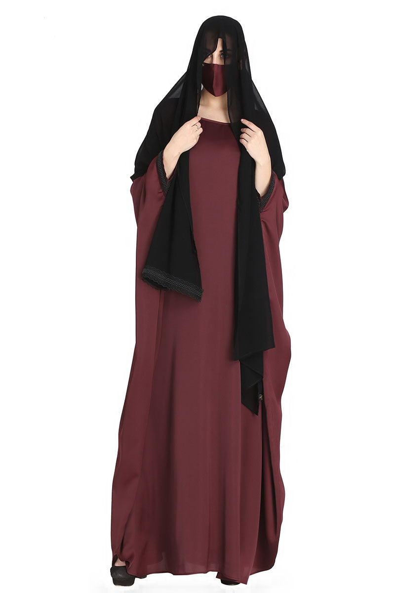 Mushkiya-Nida Kaftan With Lacework.