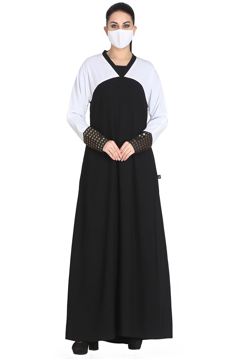 Mushkiya-Abaya Fit - Dress In Dual Color