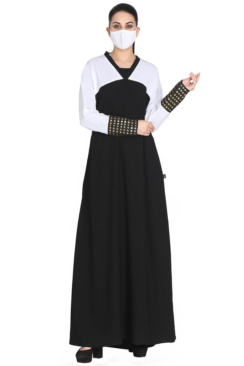 Mushkiya-Abaya Fit - Dress In Dual Color