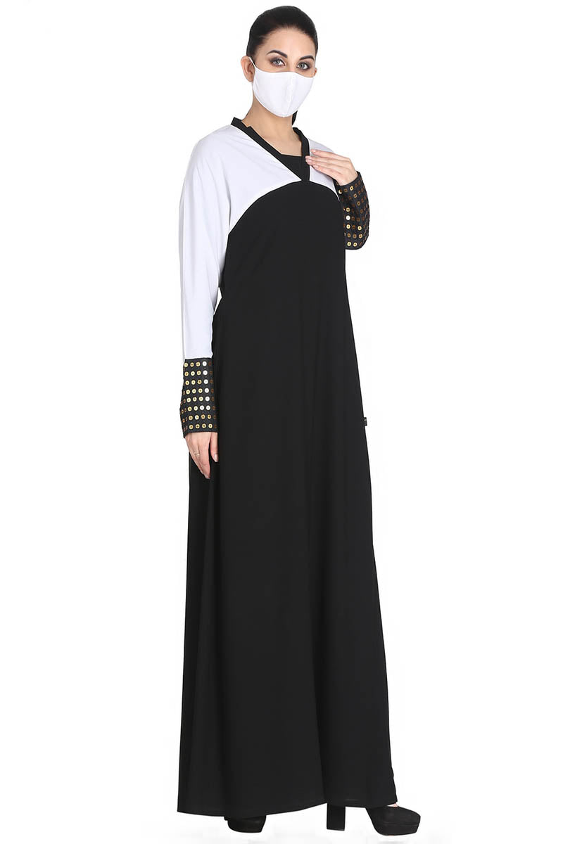 Mushkiya-Abaya Fit - Dress In Dual Color