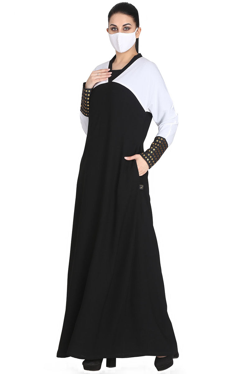 Mushkiya-Abaya Fit - Dress In Dual Color