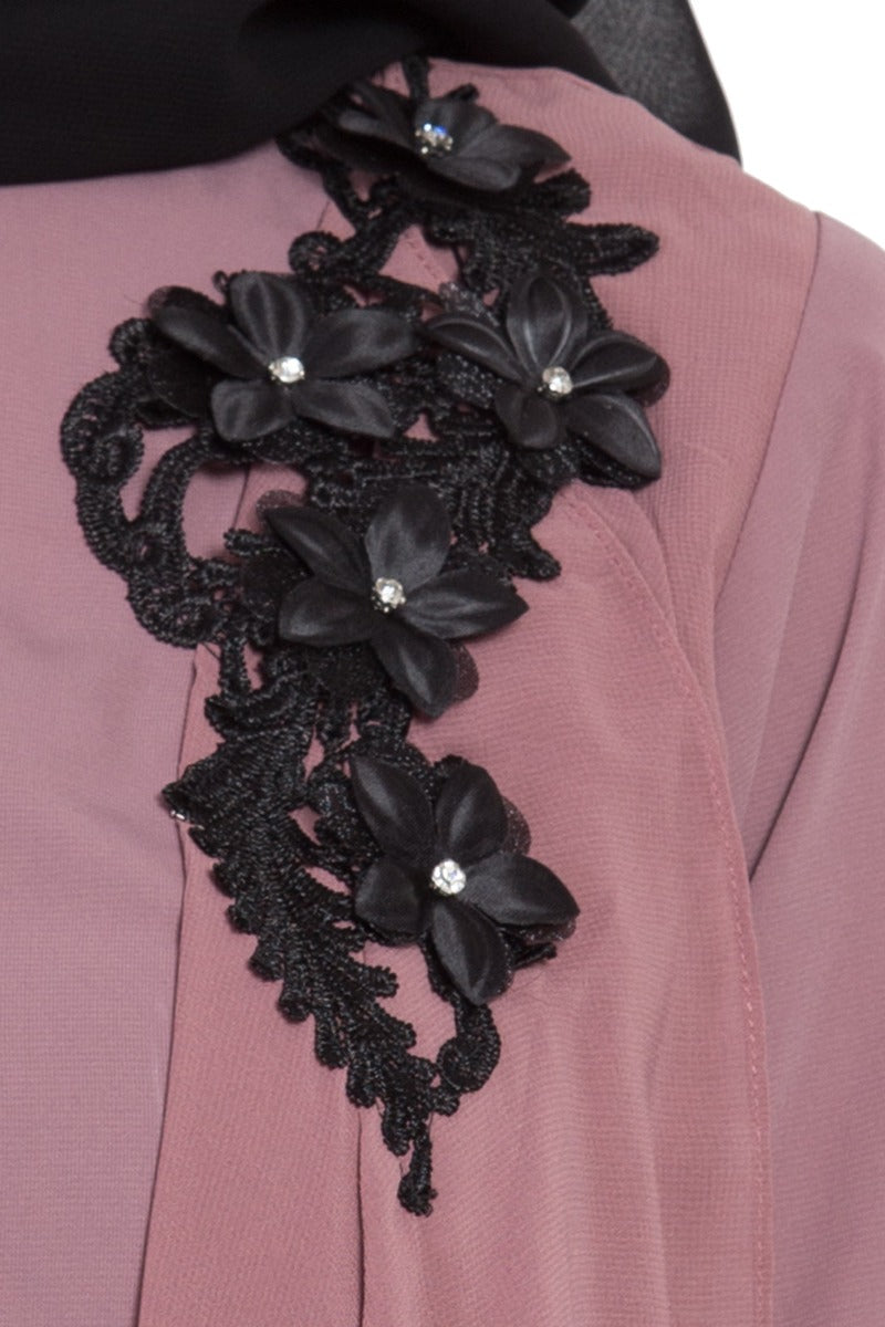 Mushkiya- Modest Dress In Dual Layer-Not An Abaya