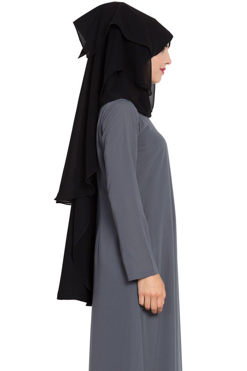 Full Size Naqaab In Triple Layer. Comes Without Abaya