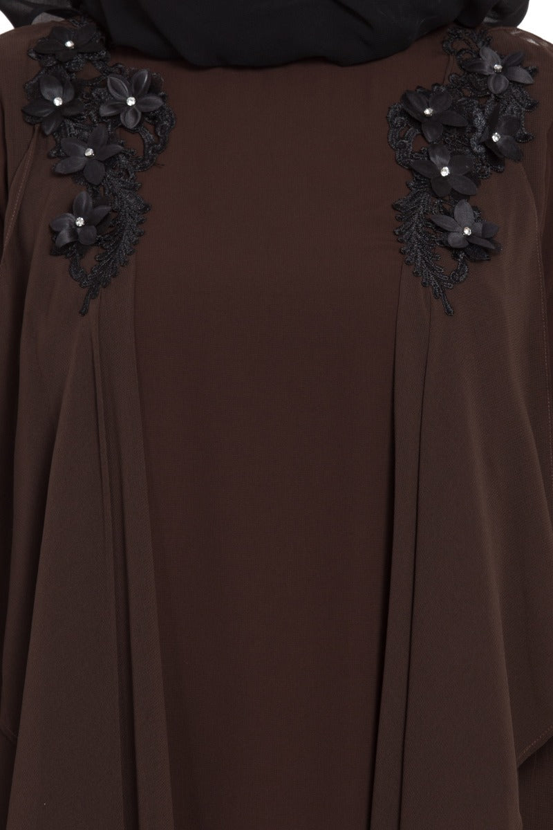Mushkiya- Modest Dress In Dual Layer-Not An Abaya