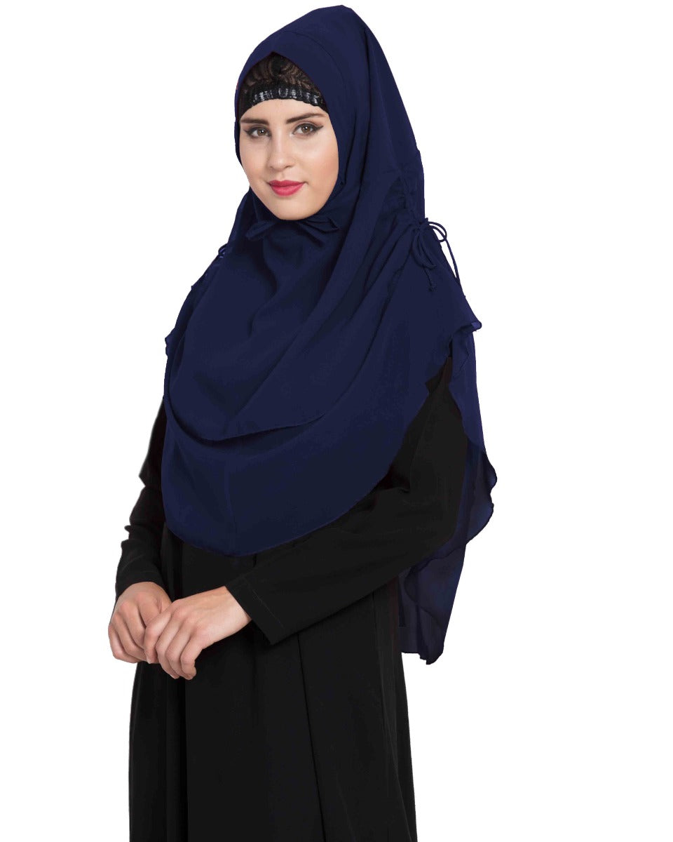 Stylish Instant Hijab In Dual Layer|Khimar