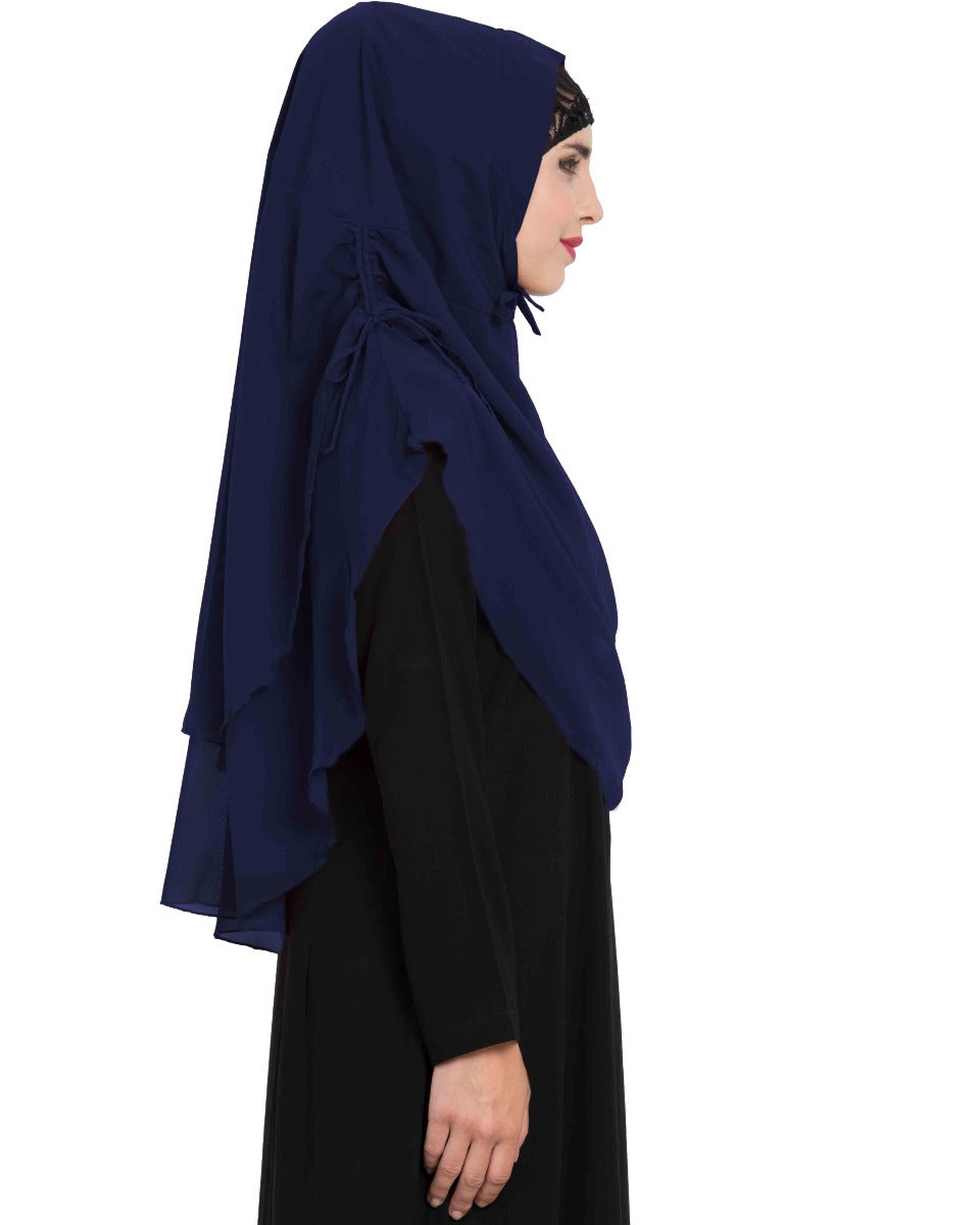 Stylish Instant Hijab In Dual Layer|Khimar