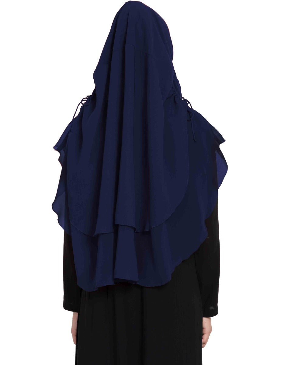Stylish Instant Hijab In Dual Layer|Khimar