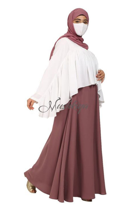 Stylish Top With Flared Skirt