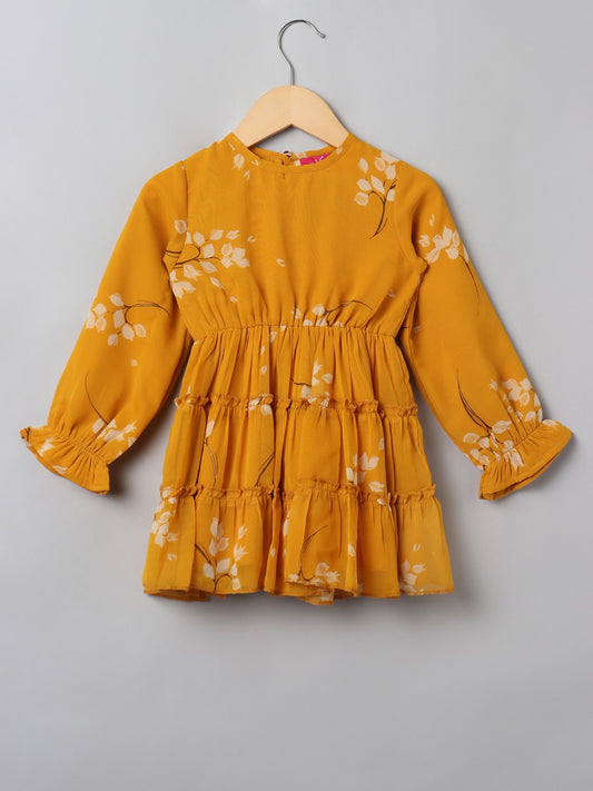 Printed Georgette Frock With Lining