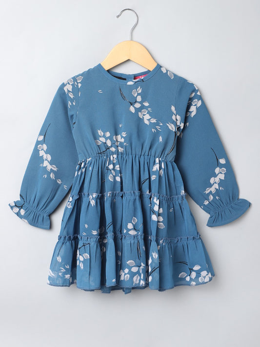 Printed Georgette Frock With Lining