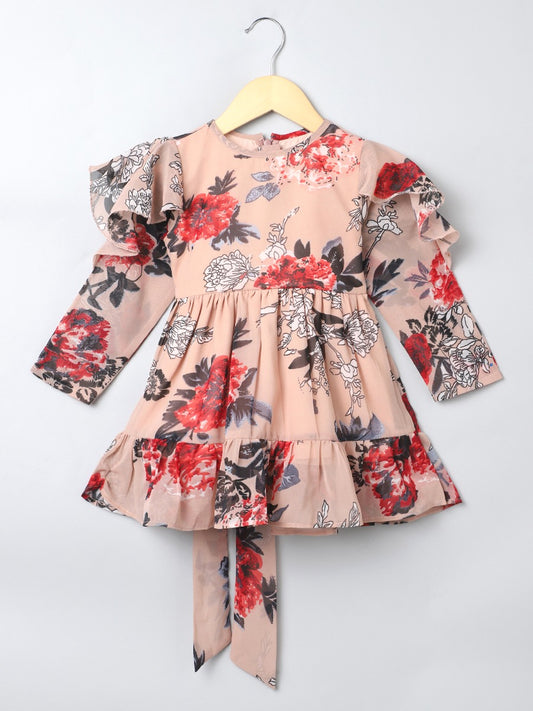 Printed Georgette Frock With Lining