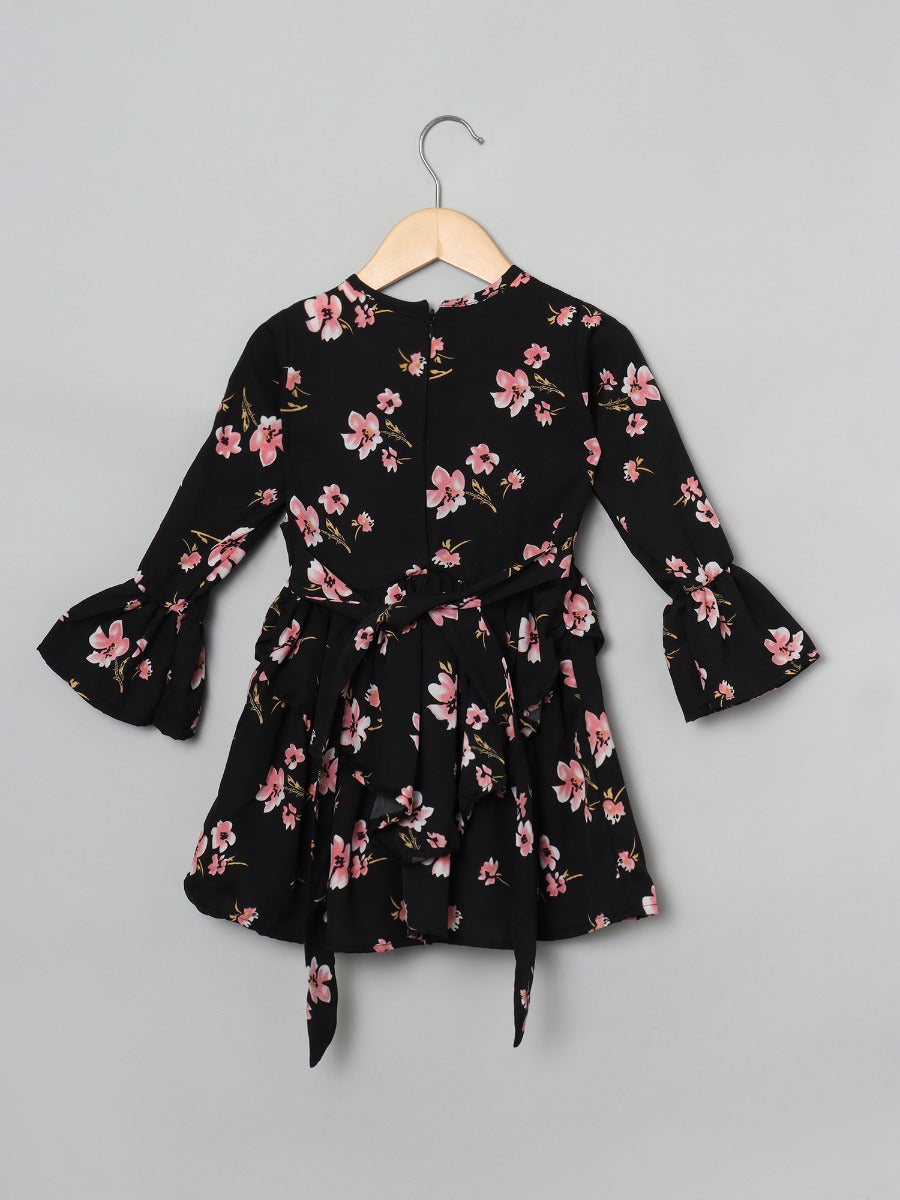 Designer Frock For Girl's In Crepe Fabric