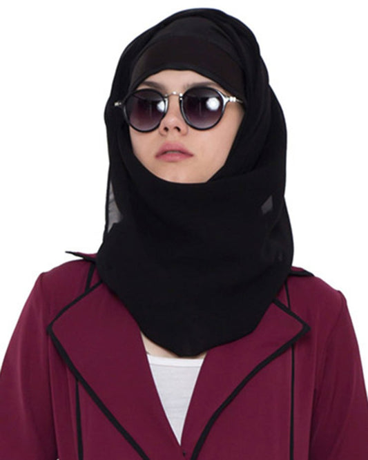 Hijab-Black-Fine Georgette