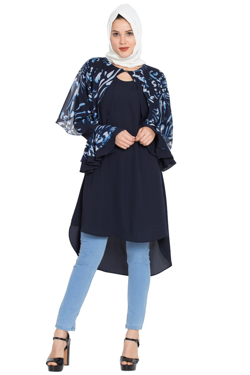 Designer Kurti In Firdaus (Polyester) Fabric
