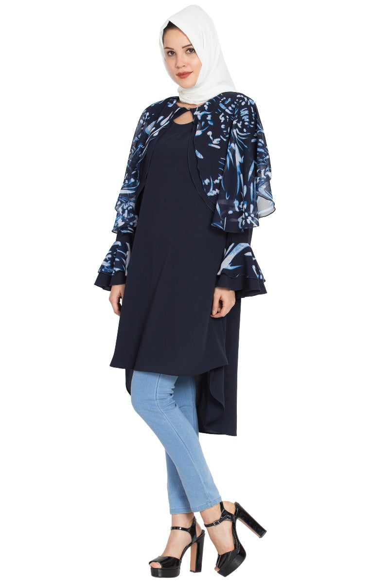 Designer Kurti In Firdaus (Polyester) Fabric