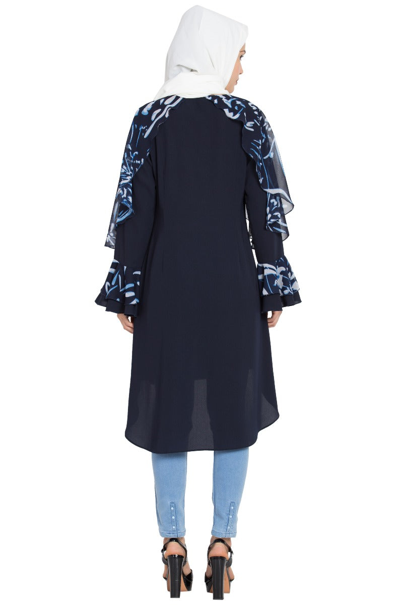 Designer Kurti In Firdaus (Polyester) Fabric
