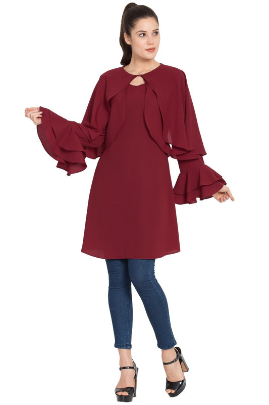 Designer Kurti In Firdaus (Polyester) Fabric