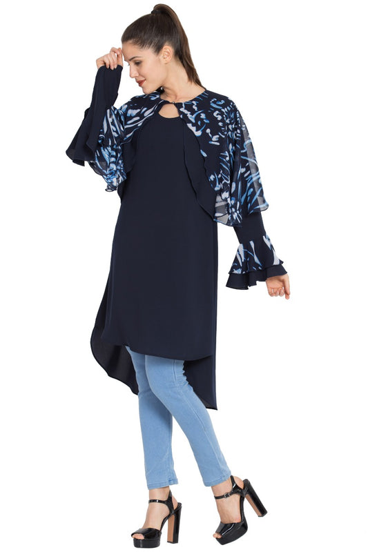 Designer Kurti In Firdaus (Polyester) Fabric