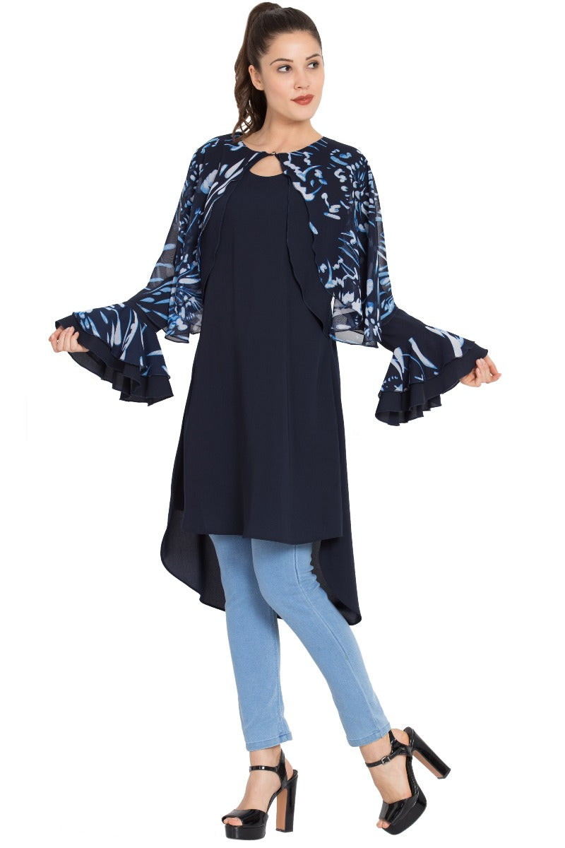 Designer Kurti In Firdaus (Polyester) Fabric