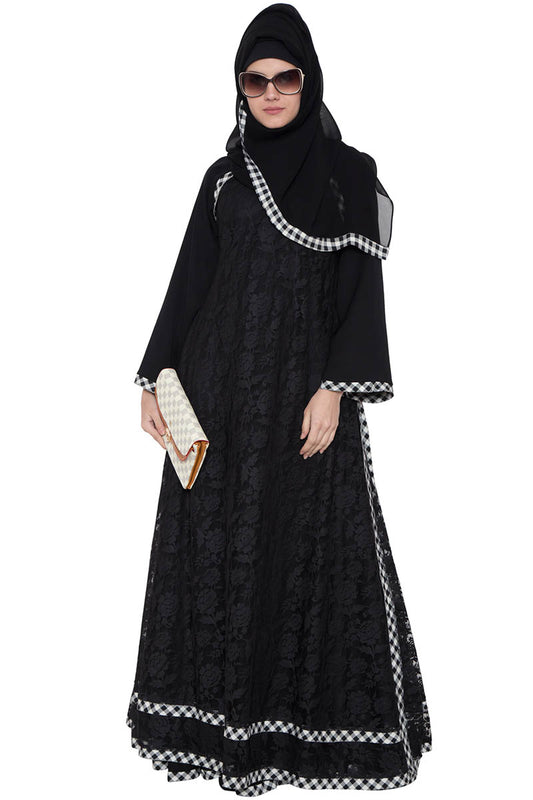 Multi Layered Designer Maxi Dress-Not An Abaya