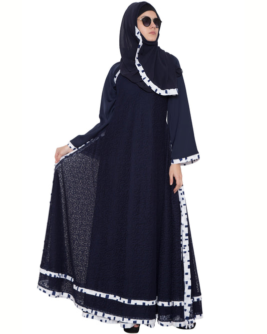 Multi Layered Designer Maxi Dress-Not An Abaya