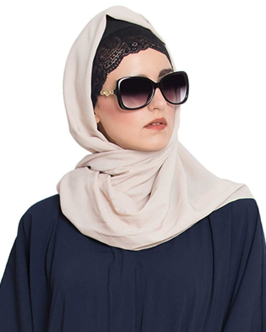 Hijab-002-Light Beige-Fine Georgette