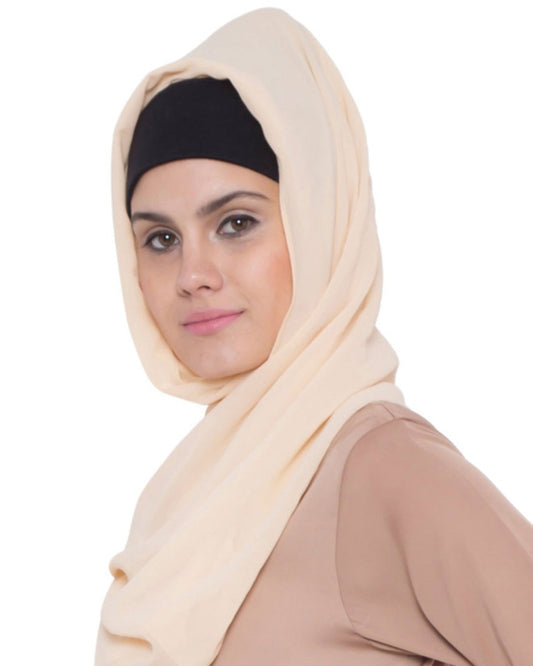 Hijab-Fine Georgette-Fawn