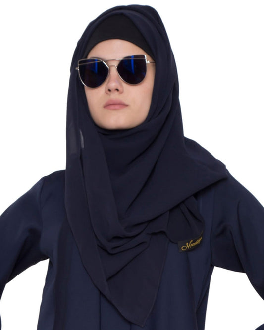 Hijab-Fine Georgette-Blue