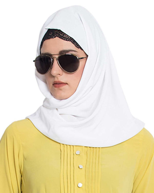 Hijab-Nida Matt-Off White