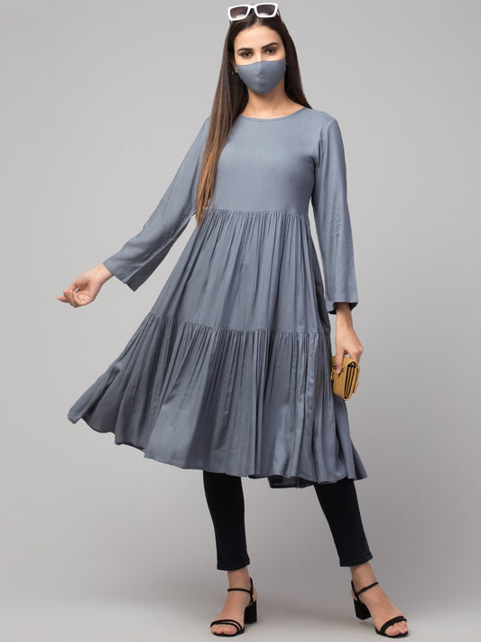 Multi Layered Rayon Kurti