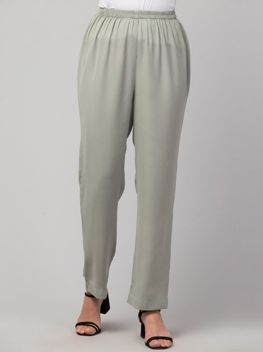 High Rise Trouser In Nida Matte
