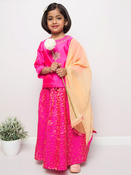 Lehenga-Top-Duppata-3 Pcs Set