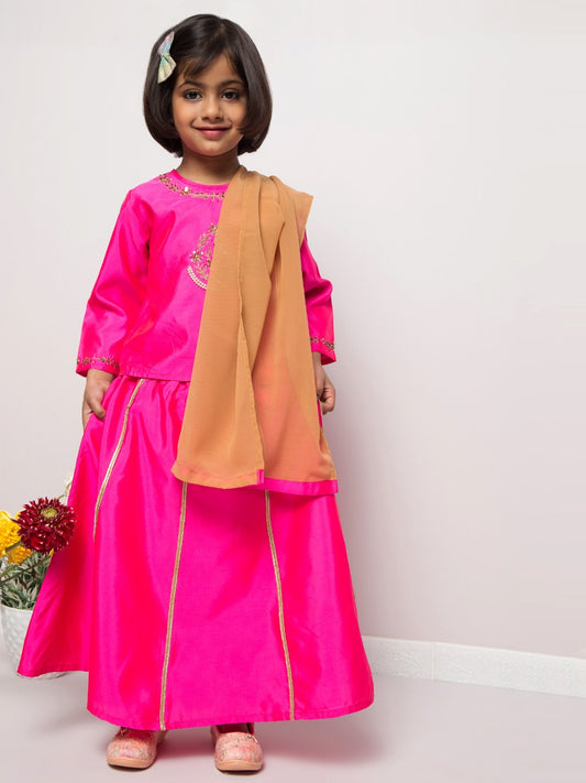 Lehenga-Top-Duppata-3 Pcs Set