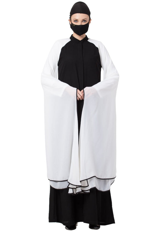 Mushkiya-Very Elegant Dress With Designer Sleeves.-Not An Abaya
