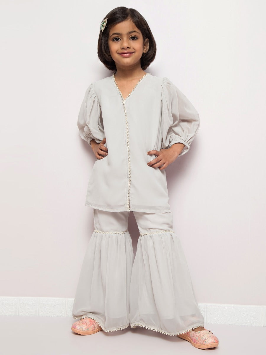 Long Top with Sharara And Dupatta- 3 Pcs Set