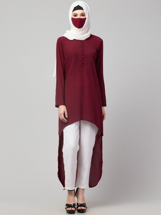 Asymmetrical Tunic With A Trouser